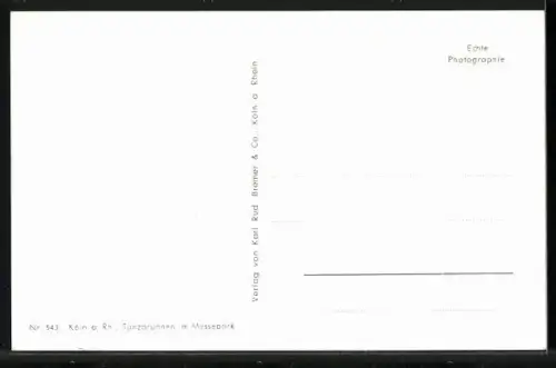 AK Köln a. Rhein, Tanzbrunnen im Messepark