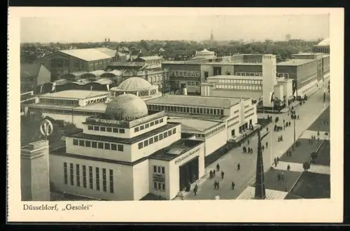 AK Düsseldorf, Grosse Ausstellung Gesolei 1926, Messegelände aus der Vogelschau