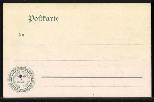AK Düsseldorf, Internationale Kunst-Historische Gartenbau-Ausstellung 1904, Musikpavillon und Sektausschank