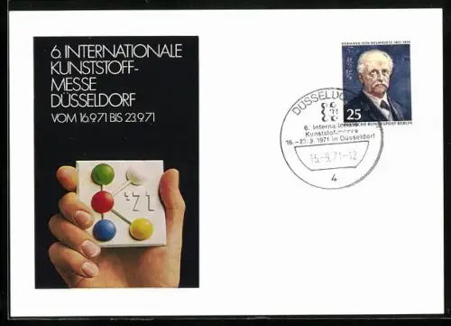 AK Düsseldorf, 6. Internationale Kunststoff-Messe 1971