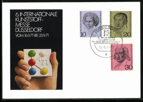 AK Düsseldorf, 6. Internationale Kunststoff-Messe 1971