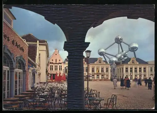 AK Bruxelles, Exposition Internationale de Bruxelles 1958, Belgique Joyeuse, un coin de la Grand Place