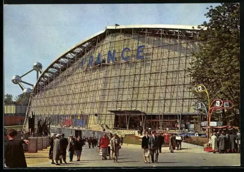 AK Bruxelles, Exposition Universelle 1958, le Pavillon de la France