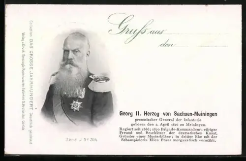 AK Georg II., Herzog von Sachsen-Meiningen