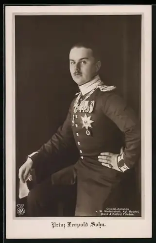 AK Prinz Leopold Sohn in Uniform