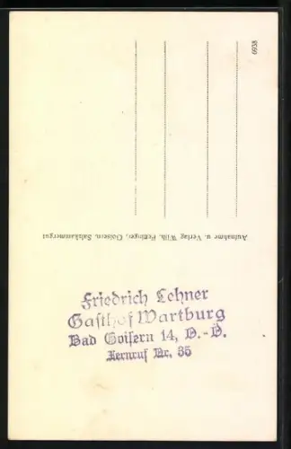 AK Goisern, F. Lehner`s Gasthof zur Wartburg