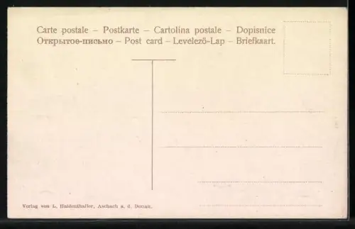 AK Aschach a. d. Donau, Partie am Th. Kurzwernhart-Platz