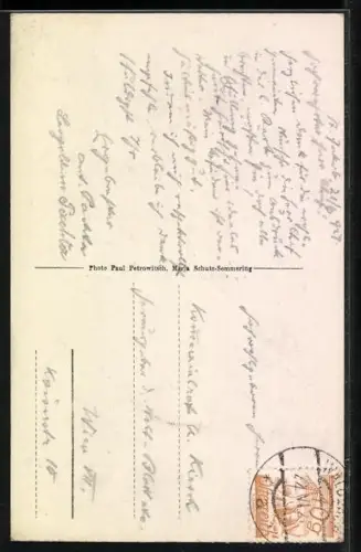 AK St. Jakob im Walde, Pension-Gasthaus Joh. Lueger, Ortspartie mit Kirche