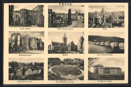 AK Trier, Porta Negra, Markt, Dom