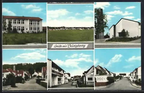 AK Burgberg /Heidenheim, Strassenpartie mit Bäckerei Ave, Panorama, Gebäudeansichten