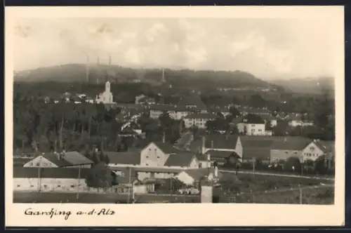 AK Garching a. d. Alz, Totalansicht aus der Vogelschau