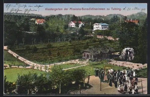 AK Tutzing, Klostergarten der Missions-Benediktinerinnen