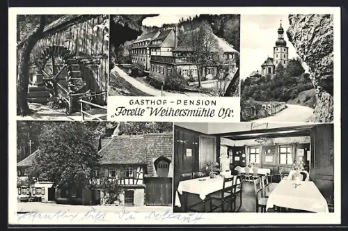 AK Weismain, Gasthaus-Pension Forelle Weihersmühle