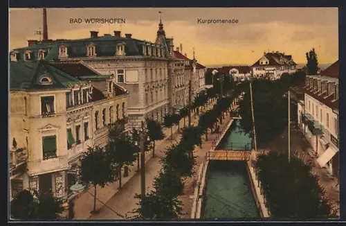 AK Wörishofen, Café an der Kurpromenade in der Bachstrasse
