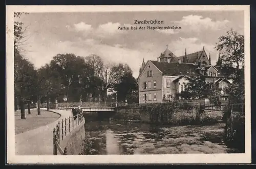AK Zweibrücken, Partie bei der Napoleonsbrücke