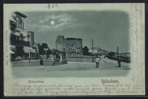 AK Rüdesheim am Rhein, An der Brömserburg