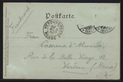 AK Rüdesheim am Rhein, An der Brömserburg