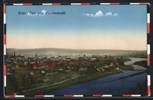 AK Trier, Totalansicht vom Weisshauswald