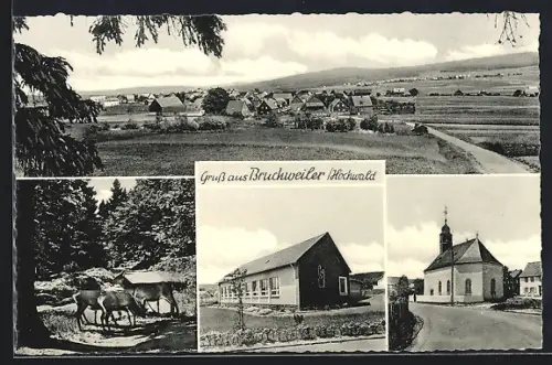 AK Bruchweiler, Schule, Kirche und Rehgruppe am Waldweg