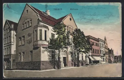 AK Telgte, Rathaus mit Strasse