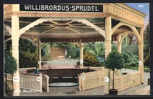 AK Bad Neuenahr, Pavillon der Quelle Willibrordus-Sprudel