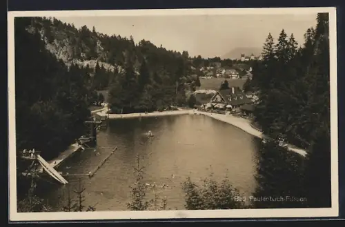 AK Bad Faulenbach-Füssen, Blick zum Strandbad