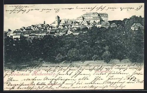 AK Hachenburg, Totalansicht aus der Ferne