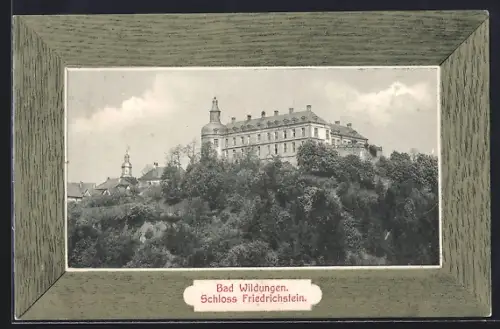 AK Bad Wildungen, Schloss Friedrichstein, Rahmen
