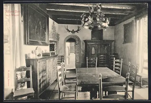 AK Burg a. d. Wupper, Schloss Burg, Innenansicht