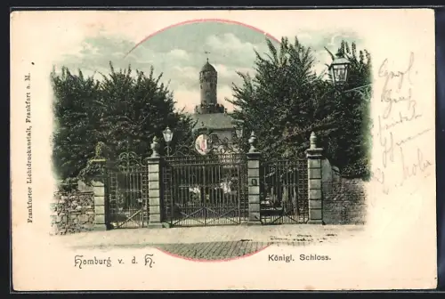 AK Homburg v. d. H., Königl. Schloss mit Eingangstor