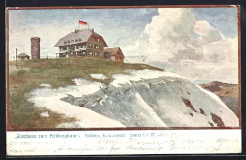 AK Feldberg / Schwarzwald, Gasthaus zum Geldbergturm