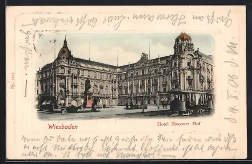 AK Wiesbaden, Hotel Nassauer Hof