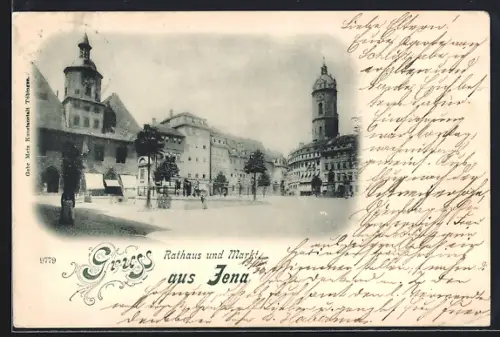 AK Jena, Rathaus und Markt