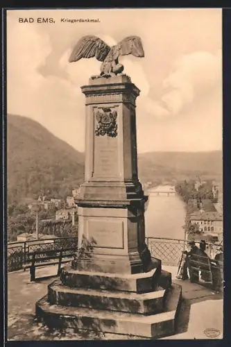 AK Bad Ems, Kriegerdenkmal