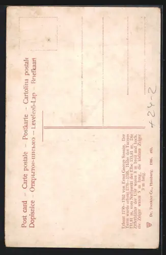 AK Hamburg-Neustadt, Der Brand der Hauptkirche St. Michaelis 1906