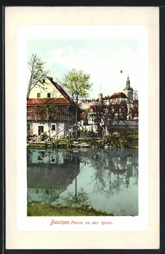 AK Bautzen, Partie an der Spree