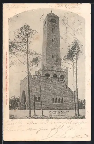 AK Dürkheim a.d. H., Bismarckturm auf dem Peterskopf
