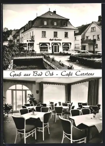 AK Bad Orb /Spessart, Cafe Carstens, Innenansicht