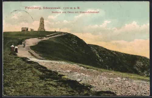 AK Feldberg i. Schwarzwald, Seebuck von Osten mit Bismarckdenkmal