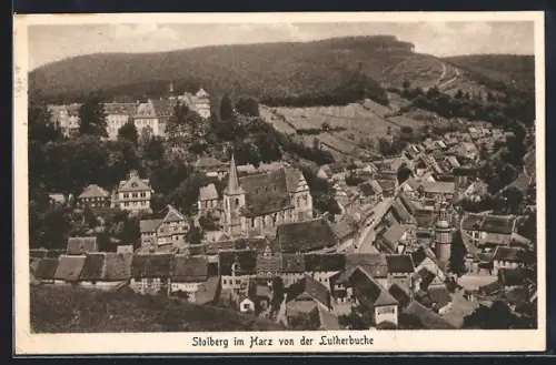 AK Stolberg i. Harz, Blick von der Lutherbuche