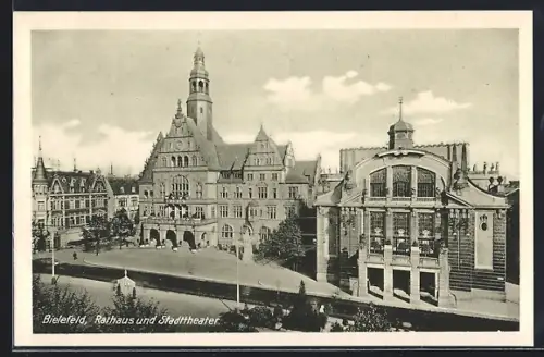 AK Bielefeld, Rathaus und Stadttheater
