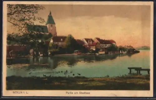 AK Mölln / Schmalsee, Partie am Strandsee