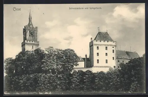AK Cleve, Schwanenturm, Spiegelturm