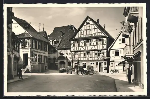 AK Gernsbach, Hofstätte, Fachwerkhäuser, Gasthaus zur Traube