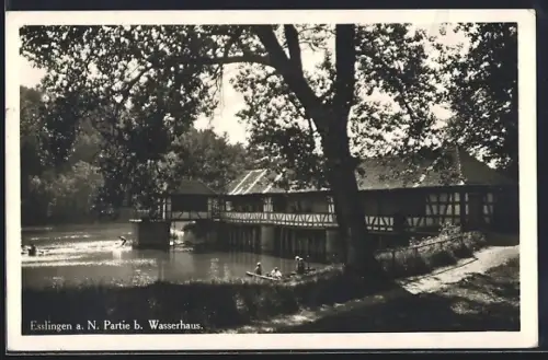 AK Esslingen a. N., Partie beim Wasserhaus
