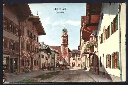 AK Mittenwald, Obermarkt