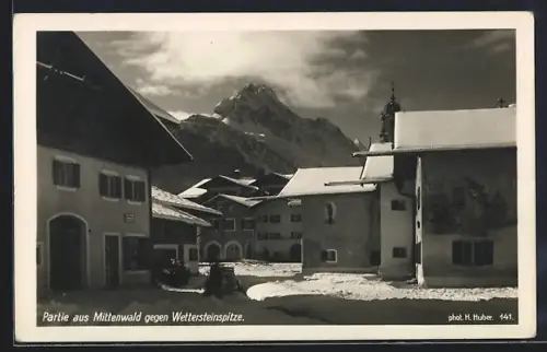 AK Mittenwald, Partie gegen Wettersteinspitze