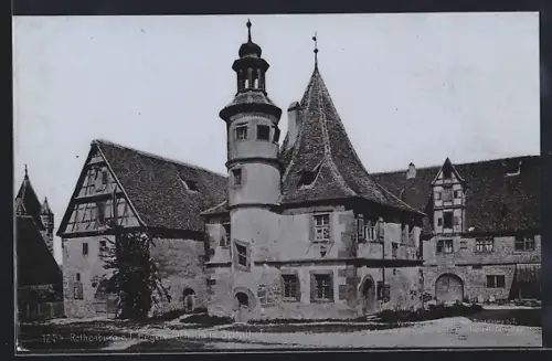 AK Rothenburg o. T., Hegereiterhaus mit Spitalhof