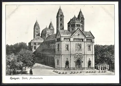 AK Speyer, Dom, Nordwestseite