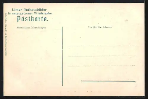 AK Ulm a. D., Partie vom Ulmer Rathaus